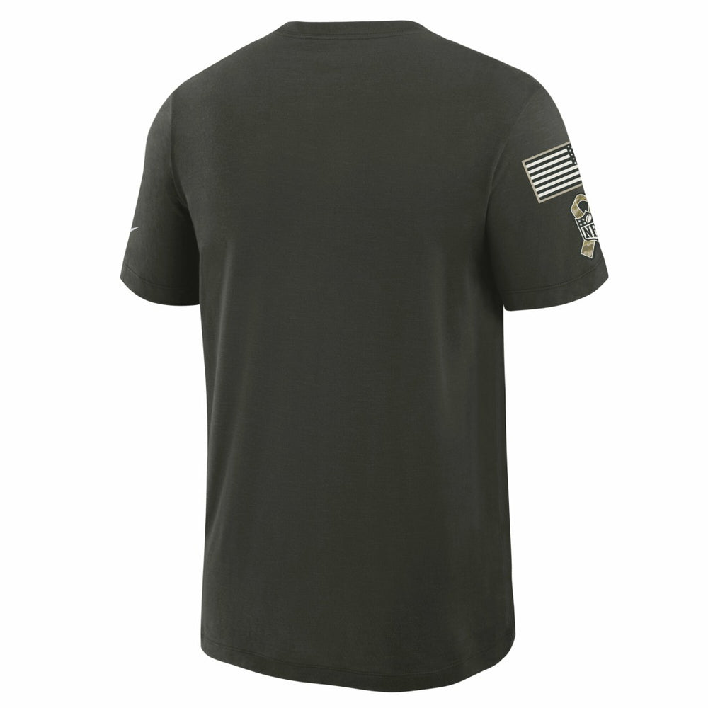 Green Bay Packers Nike 2025 Salute to Service Sideline Slub Dri-FIT T-Shirt