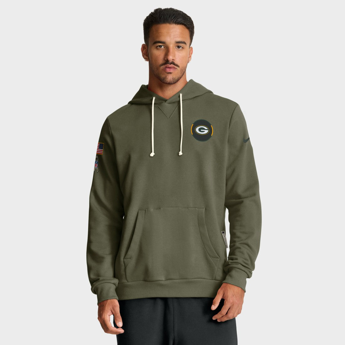 Green Bay Packers Nike 2025 Salute to Service Sideline Standard Issue Dri-FIT Hoodie