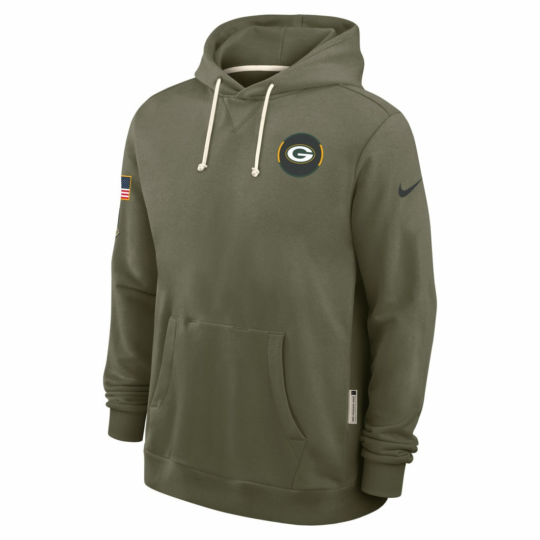 Green Bay Packers Nike 2025 Salute to Service Sideline Standard Issue Dri-FIT Hoodie