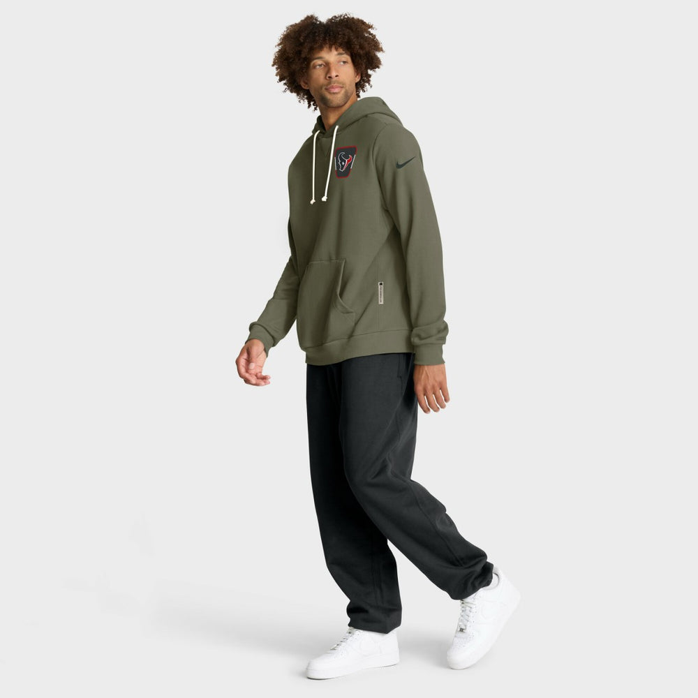 Houston Texans Nike 2025 Salute to Service Sideline Standard Issue Dri-FIT Hoodie