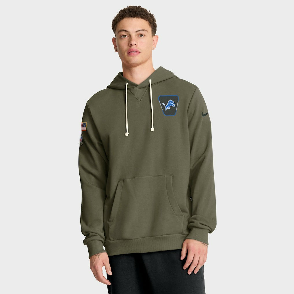 Detroit Lions Nike 2025 Salute to Service Sideline Standard Issue Dri-FIT Hoodie