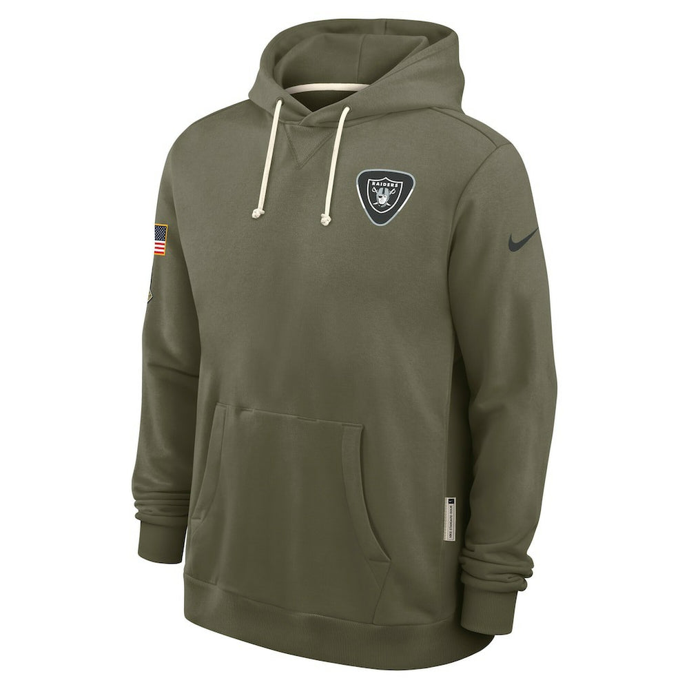 Las Vegas Raiders Nike 2025 Salute to Service Sideline Standard Issue Dri-FIT Hoodie