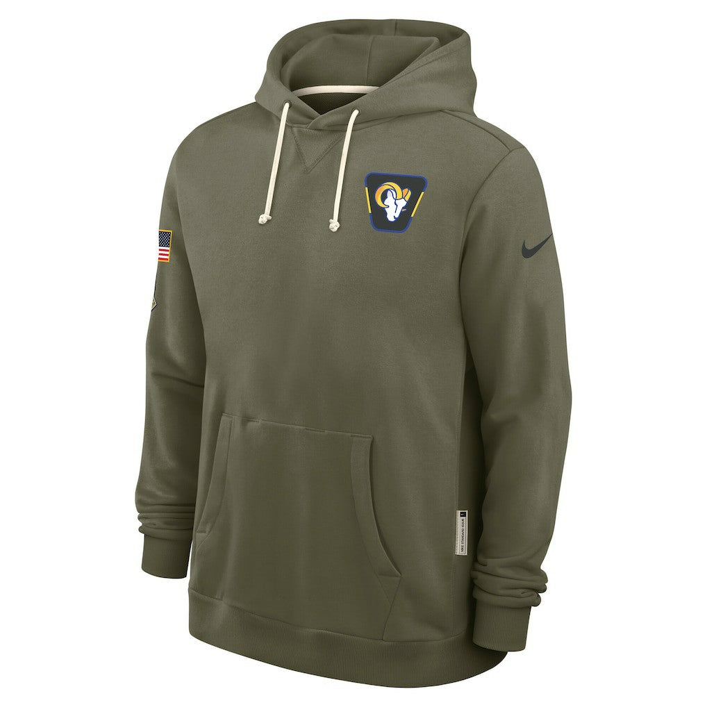 Los Angeles Rams Nike 2025 Salute to Service Sideline Standard Issue Dri-FIT Hoodie