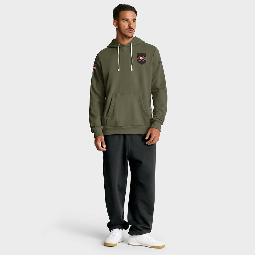 San Francisco 49ers Nike 2025 Salute to Service Sideline Standard Issue Dri-FIT Hoodie