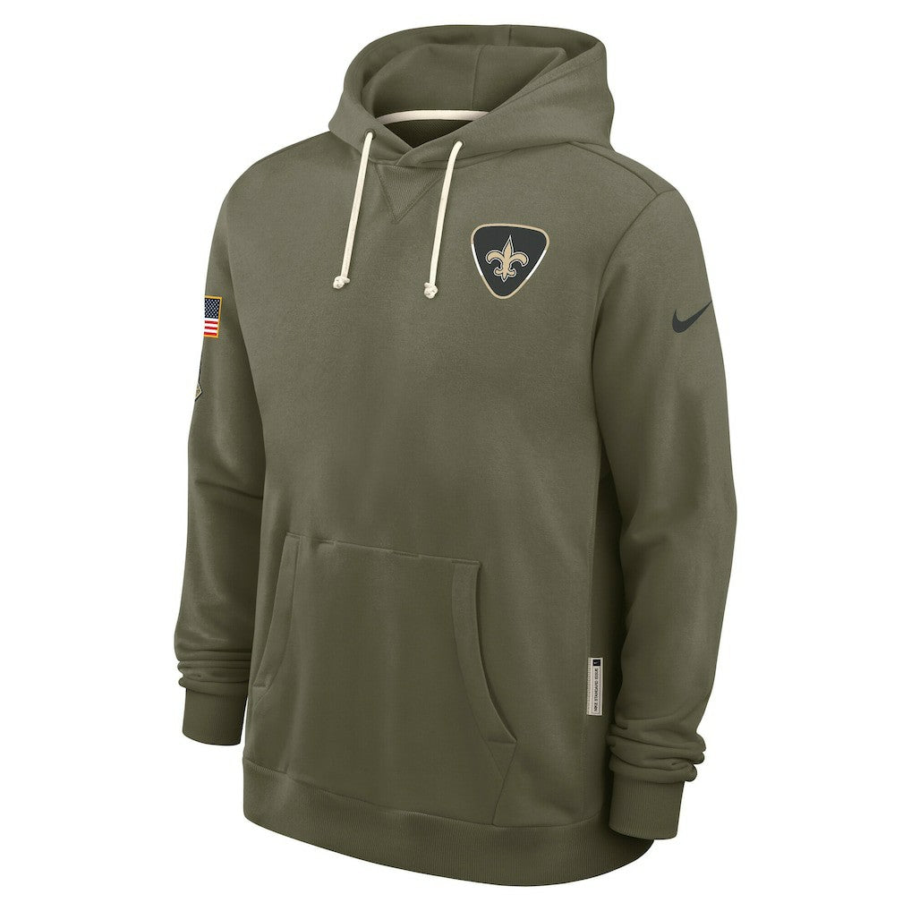 New Orleans Saints Nike 2025 Salute to Service Sideline Standard Issue Dri-FIT Hoodie