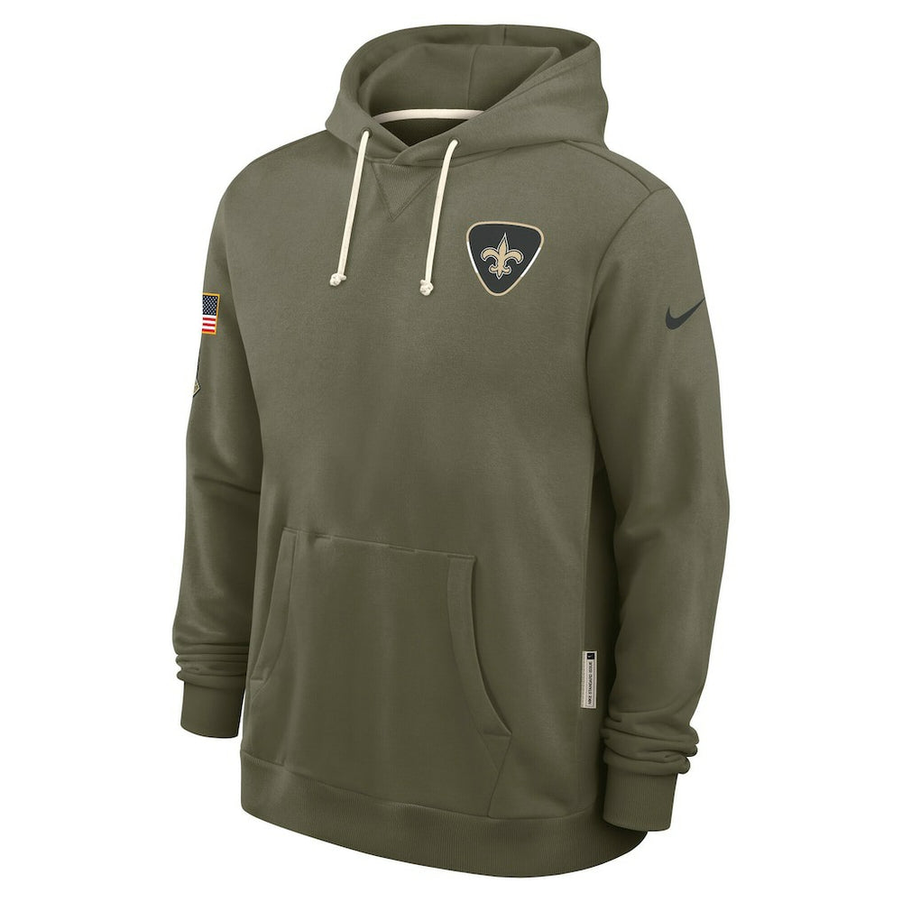 New Orleans Saints Nike 2025 Salute to Service Sideline Standard Issue Dri-FIT Hoodie