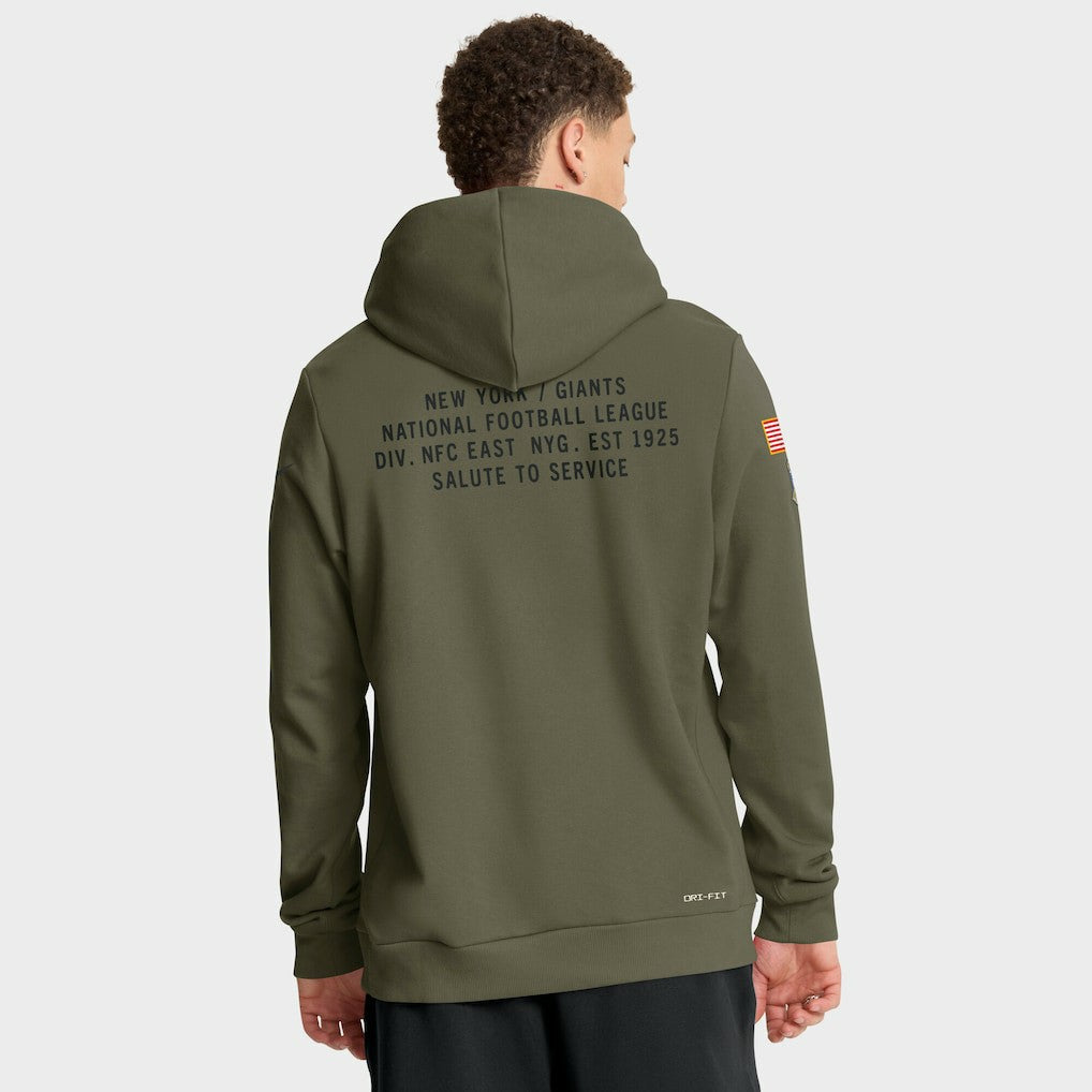New York Giants Nike 2025 Salute to Service Sideline Standard Issue Dri-FIT Hoodie
