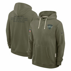 New York Jets Nike 2025 Salute to Service Sideline Standard Issue Dri-FIT Hoodie