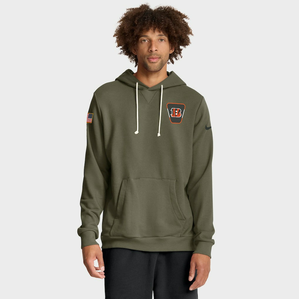 Cincinnati Bengals Nike 2025 Salute to Service Sideline Standard Issue Dri-FIT Hoodie