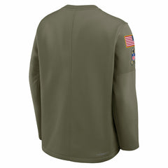 Detroit Lions Nike 2025 Salute to Service Sideline Coaches Therma-FIT Long Sleeve Shirt