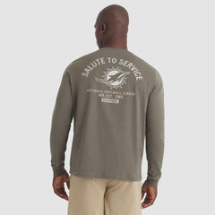 Miami Dolphins Nike 2025 Salute to Service Sideline Long Sleeve T-Shirt