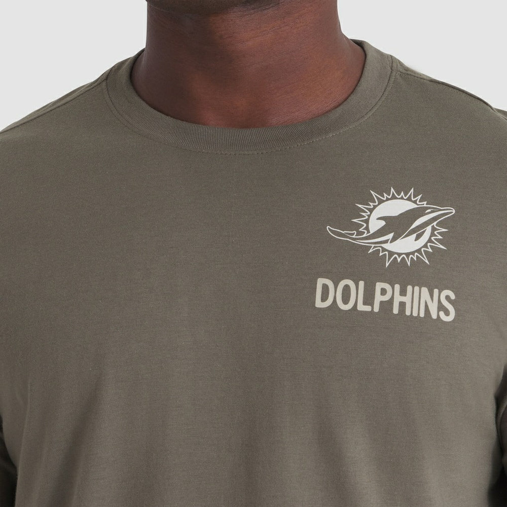 Miami Dolphins Nike 2025 Salute to Service Sideline Long Sleeve T-Shirt