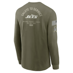New York Jets Nike 2025 Salute to Service Sideline Long Sleeve T-Shirt