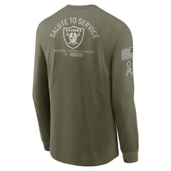 Las Vegas Raiders Nike 2025 Salute to Service Sideline Long Sleeve T-Shirt