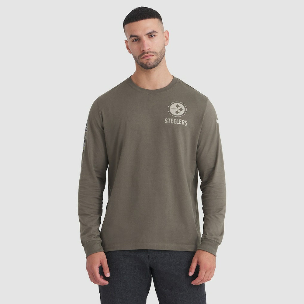 Pittsburgh Steelers Nike 2025 Salute to Service Sideline Long Sleeve T-Shirt