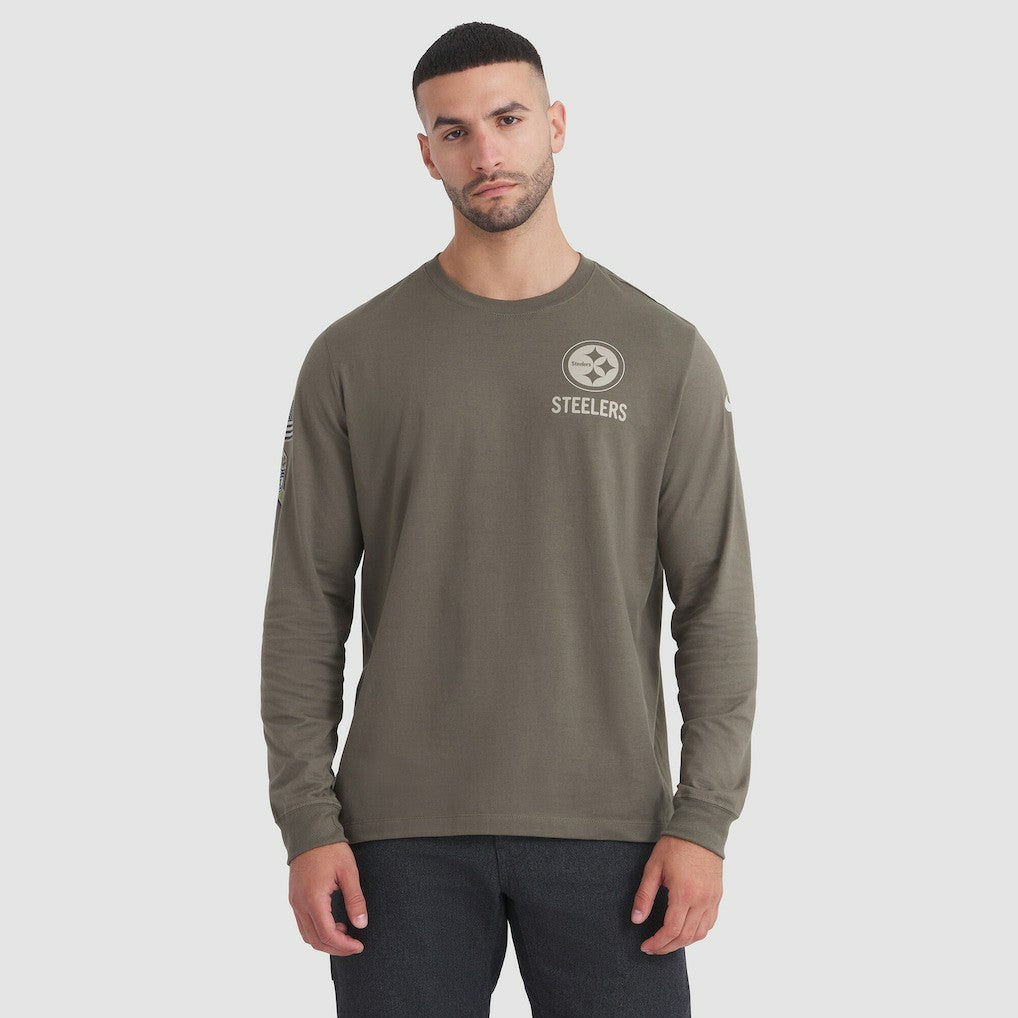 Pittsburgh Steelers Nike 2025 Salute to Service Sideline Long Sleeve T-Shirt