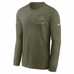 Detroit Lions Nike 2025 Salute to Service Sideline Long Sleeve T-Shirt