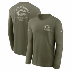 Green Bay Packers Nike 2025 Salute to Service Sideline Long Sleeve T-Shirt