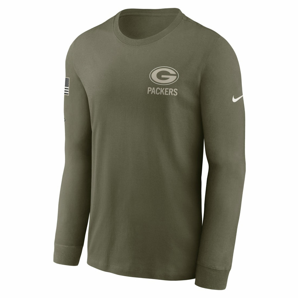 Green Bay Packers Nike 2025 Salute to Service Sideline Long Sleeve T-Shirt