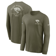 Jacksonville Jaguars Nike 2025 Salute to Service Sideline Long Sleeve T-Shirt