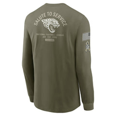 Jacksonville Jaguars Nike 2025 Salute to Service Sideline Long Sleeve T-Shirt