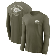 Kansas City Chiefs Nike 2025 Salute to Service Sideline Long Sleeve T-Shirt