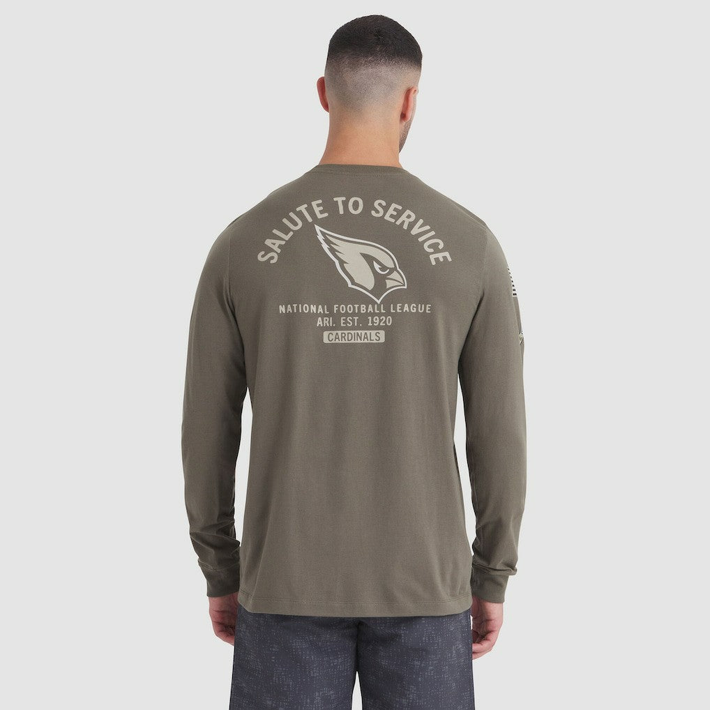 Arizona Cardinals Nike 2025 Salute to Service Sideline Long Sleeve T-Shirt