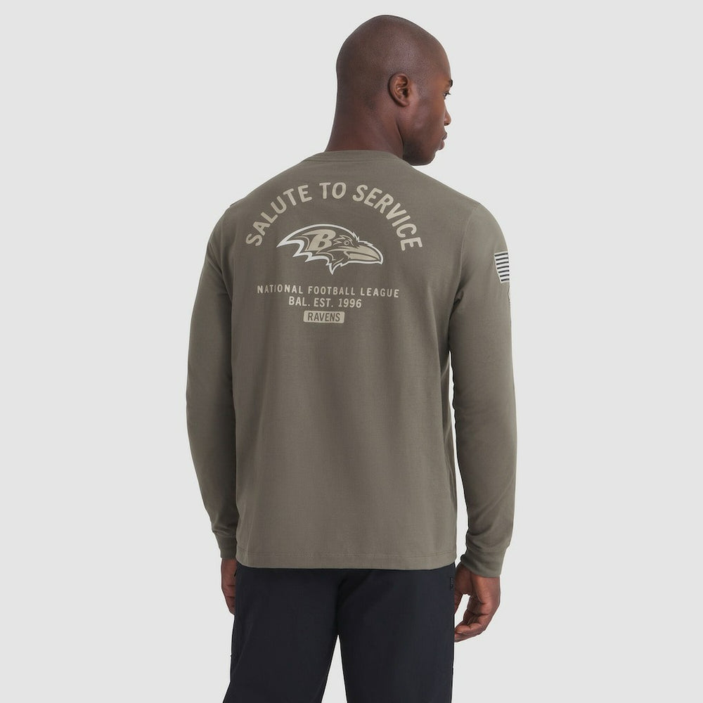 Baltimore Ravens Nike 2025 Salute to Service Sideline Long Sleeve T-Shirt