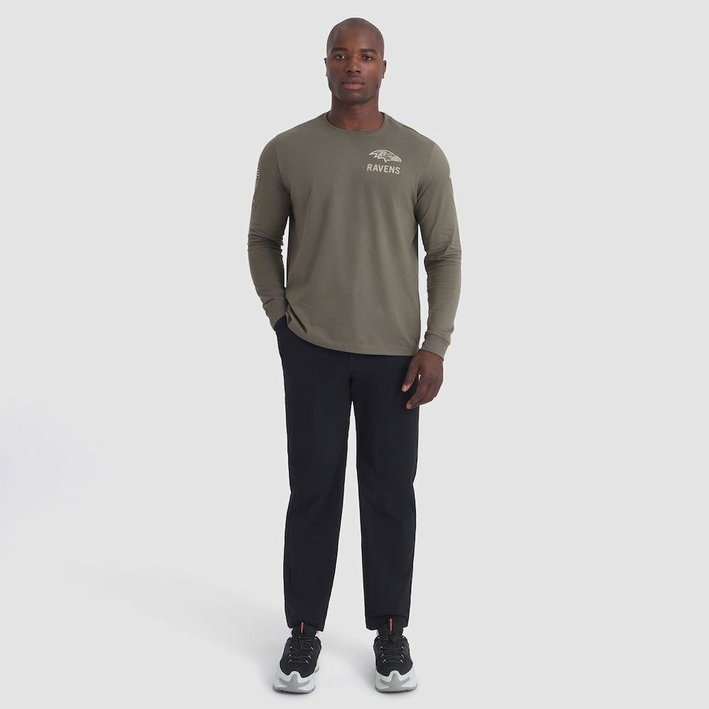 Baltimore Ravens Nike 2025 Salute to Service Sideline Long Sleeve T-Shirt