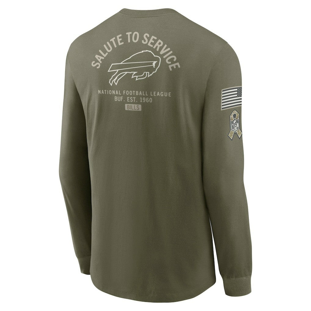Buffalo Bills Nike 2025 Salute to Service Sideline Long Sleeve T-Shirt