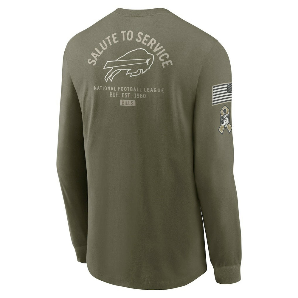 Buffalo Bills Nike 2025 Salute to Service Sideline Long Sleeve T-Shirt
