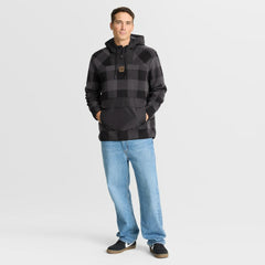 Baltimore Ravens Fanatics Elements Plaid Polar Fleece Quarter-Zip Hoodie
