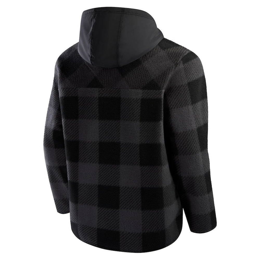 Buffalo Bills Fanatics Elements Plaid Polar Fleece Quarter-Zip Hoodie