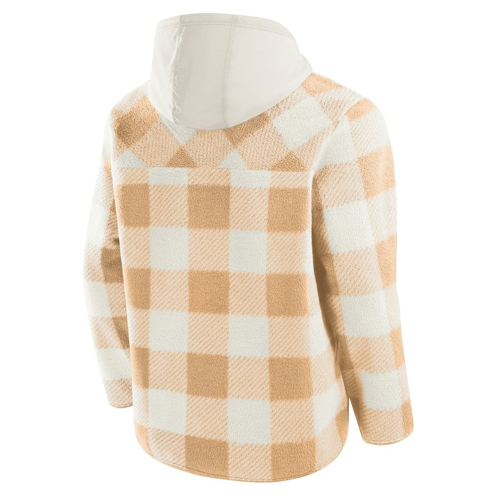 Pittsburgh Steelers Fanatics Elements Plaid Polar Fleece Quarter-Zip Hoodie