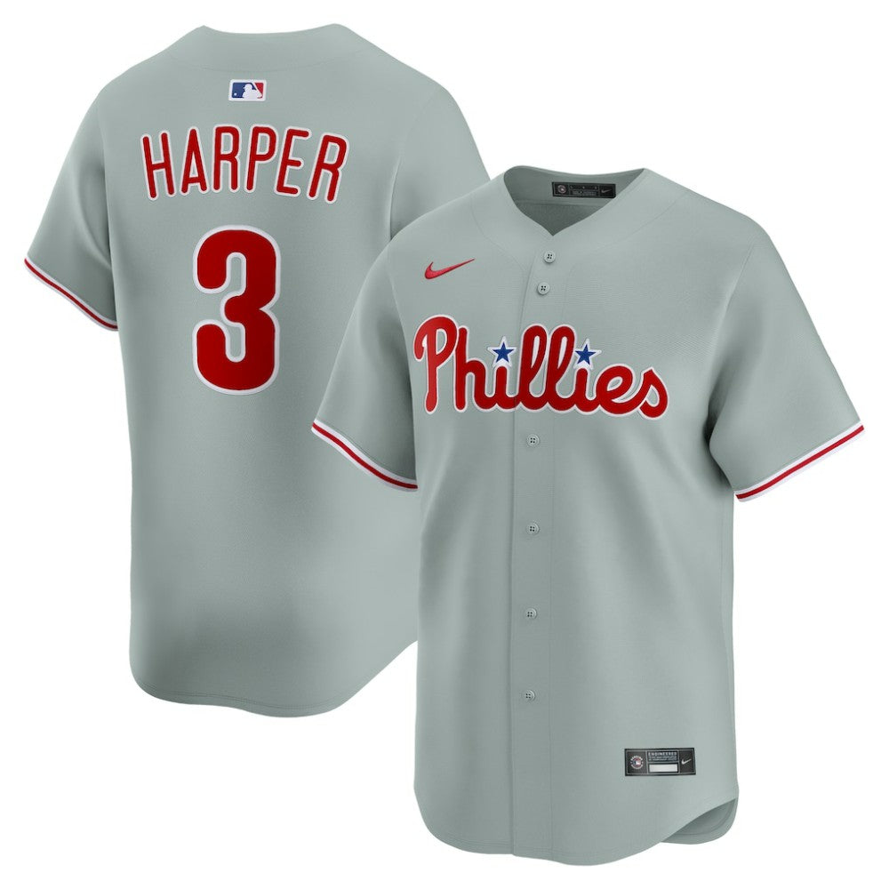 Bryce Harper Philadelphia Phillies Nike Road Limited Player Jersey | MLB Near me