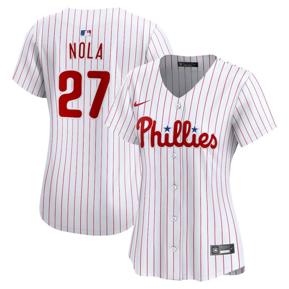 Aaron Nola Philadelphia Phillies Nike Women's Home Limited Player Jersey | MLB Outlet