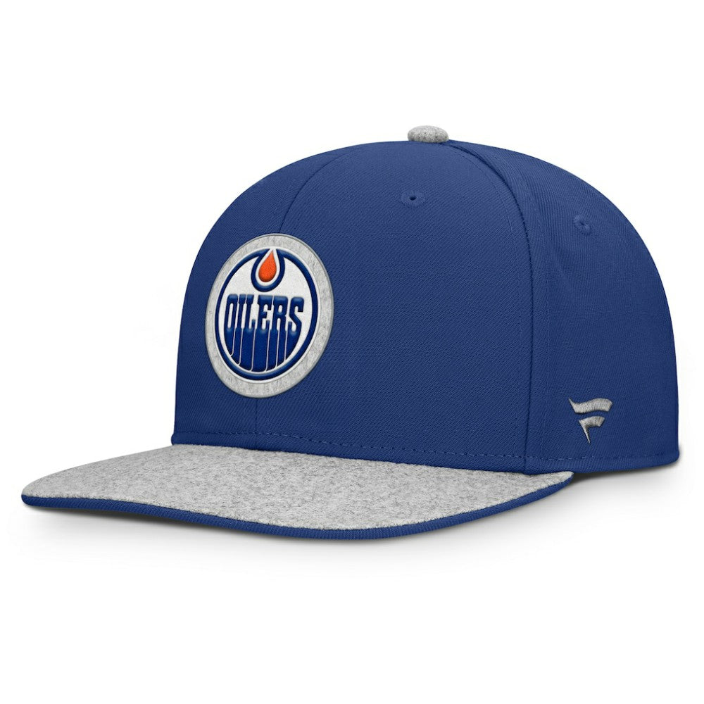 Edmonton Oilers Fanatics Fundamentals Loden Snapback Hat Outlet