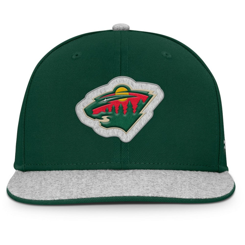 Minnesota Wild Fanatics Fundamentals Loden Snapback Hat Online