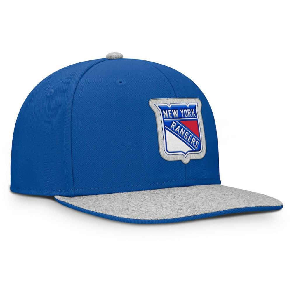 New York Rangers Fanatics Fundamentals Loden Snapback Hat Discount