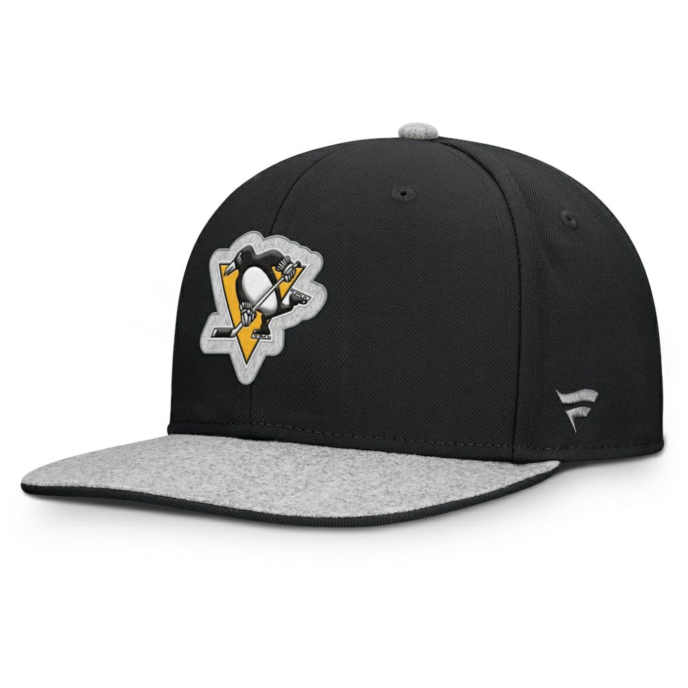 Pittsburgh Penguins Fanatics Fundamentals Loden Snapback Hat For Sale