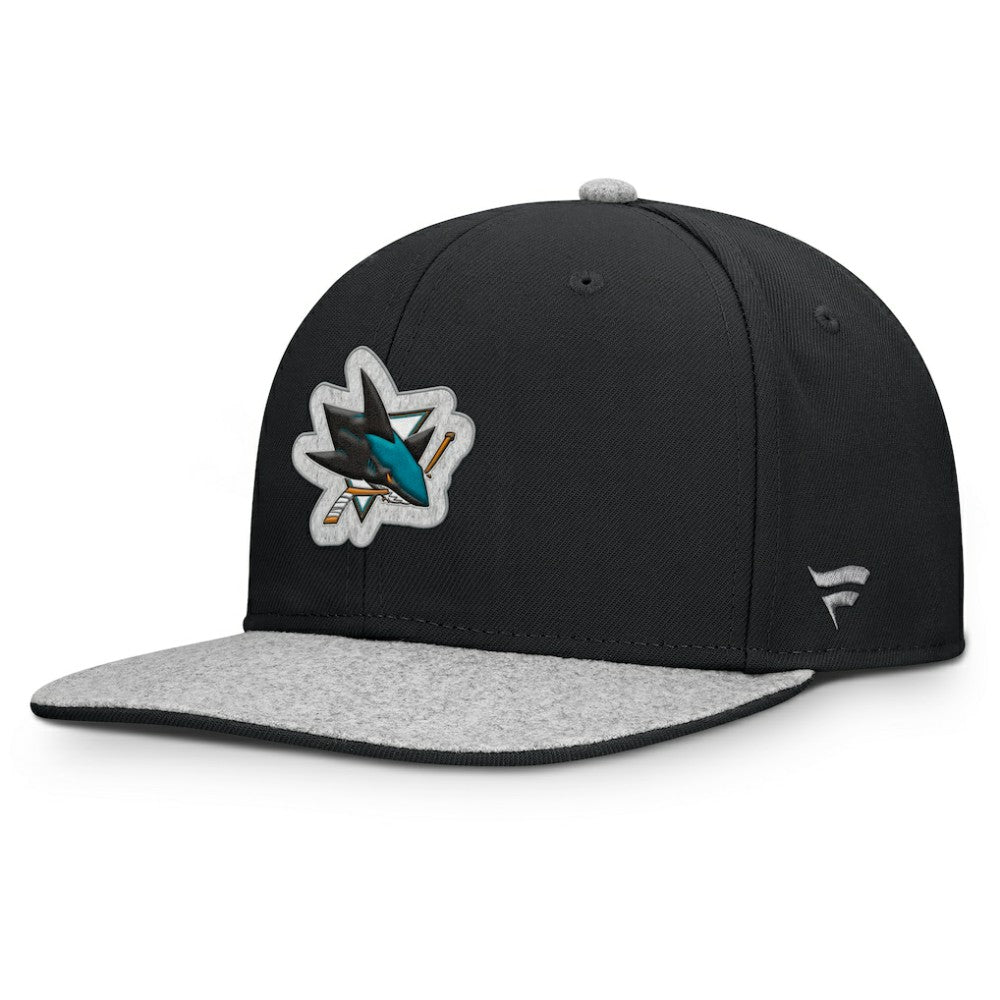 San Jose Sharks Fanatics Fundamentals Loden Snapback Hat On Sale