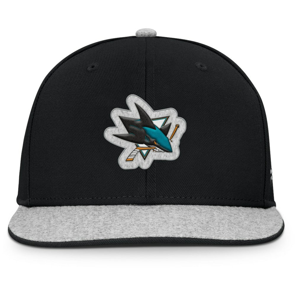San Jose Sharks Fanatics Fundamentals Loden Snapback Hat On Sale