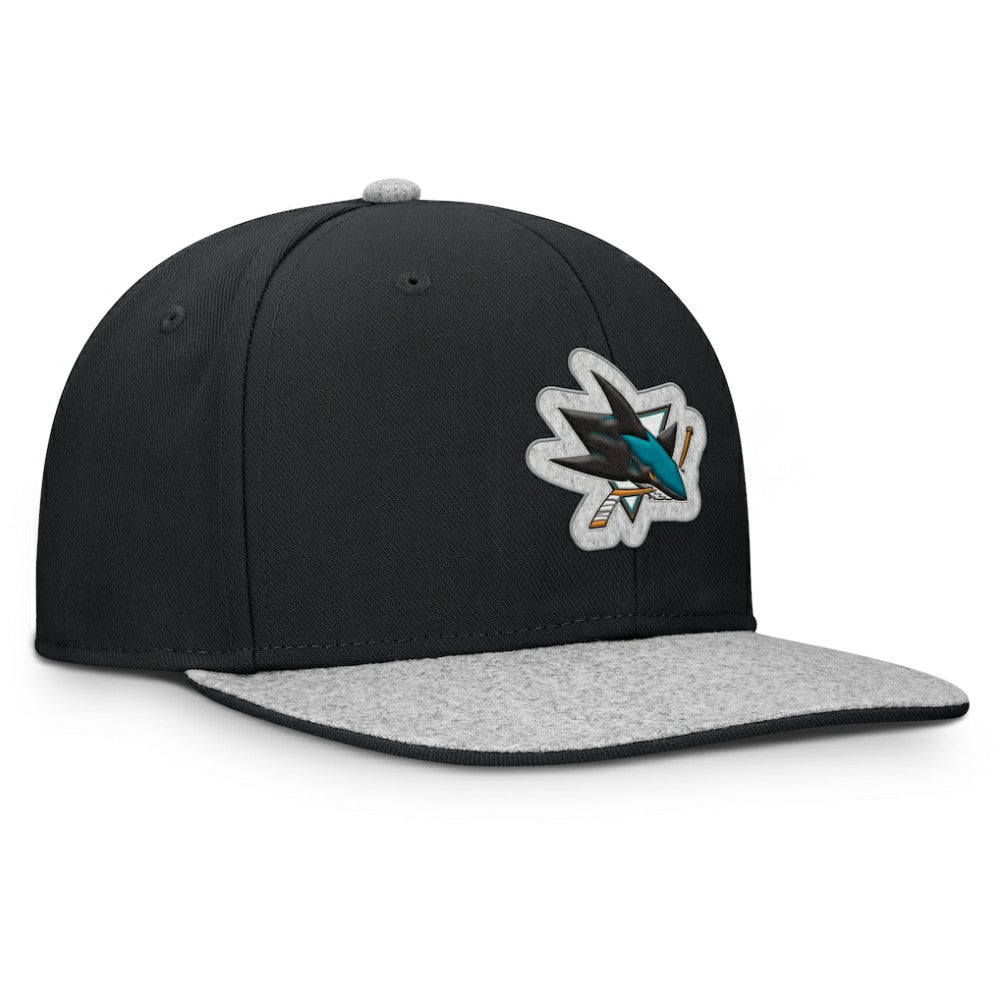 San Jose Sharks Fanatics Fundamentals Loden Snapback Hat On Sale