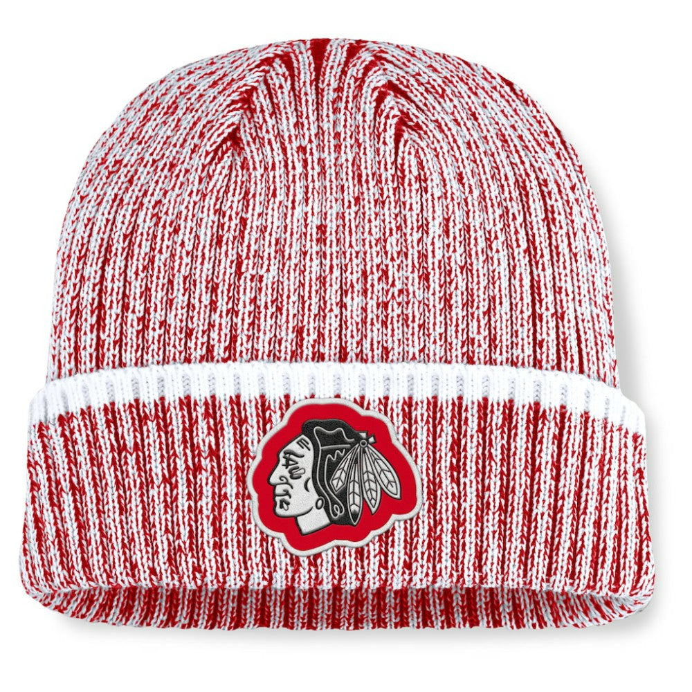 Chicago Blackhawks Fanatics Fundamental Haze Cuffed Knit Hat For Sale