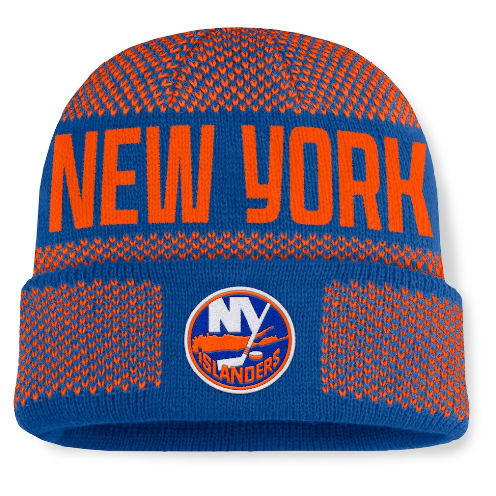 New York Islanders Fanatics Fundamentals Shelter Cuffed Knit Hat Discount