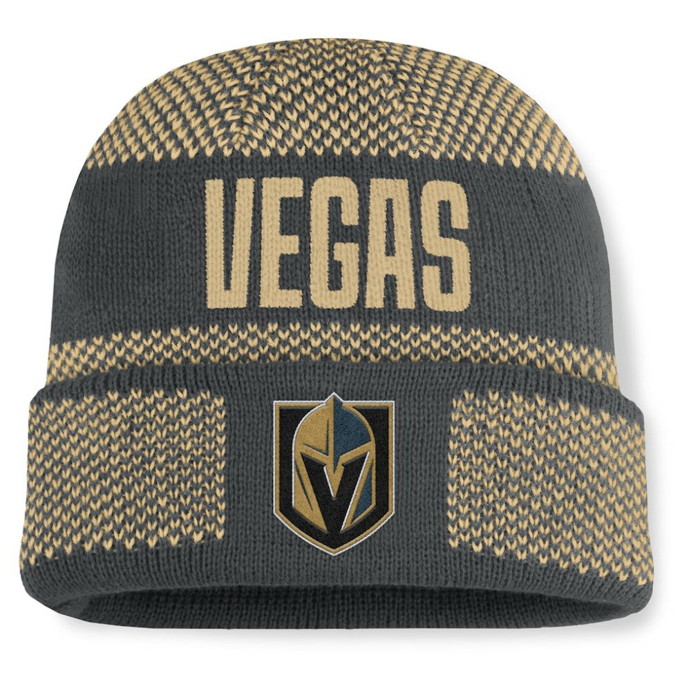 Vegas Golden Knights Fanatics Fundamentals Shelter Cuffed Knit Hat Online