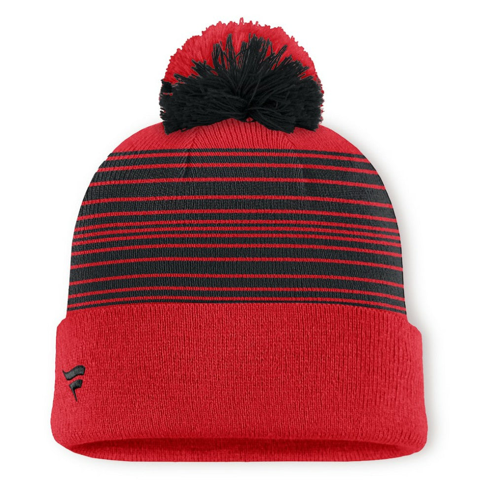 Chicago Blackhawks Fanatics Fundamental Spirit Cuffed Pom Knit Hat Sale