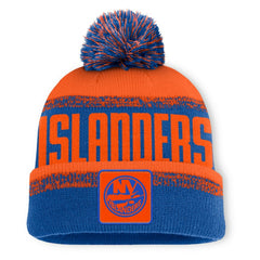 New York Islanders Fanatics Fundamentals Thrive Cuffed Knit Hat with Pom Sale