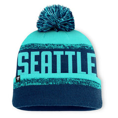 Seattle Kraken Fanatics Fundamentals Thrive Cuffed Knit Hat with Pom Online