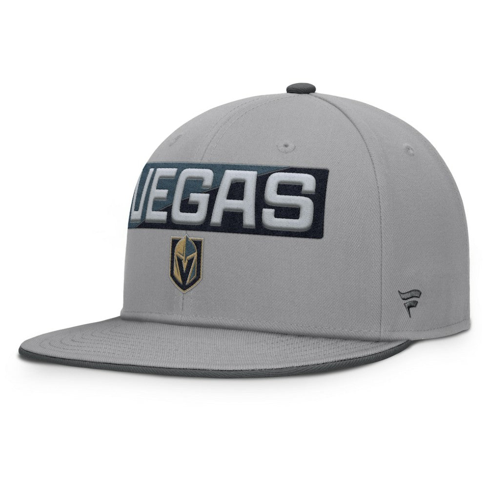 Vegas Golden Knights Fanatics Fundamentals Duo Split Logo Snapback Hat Outlet